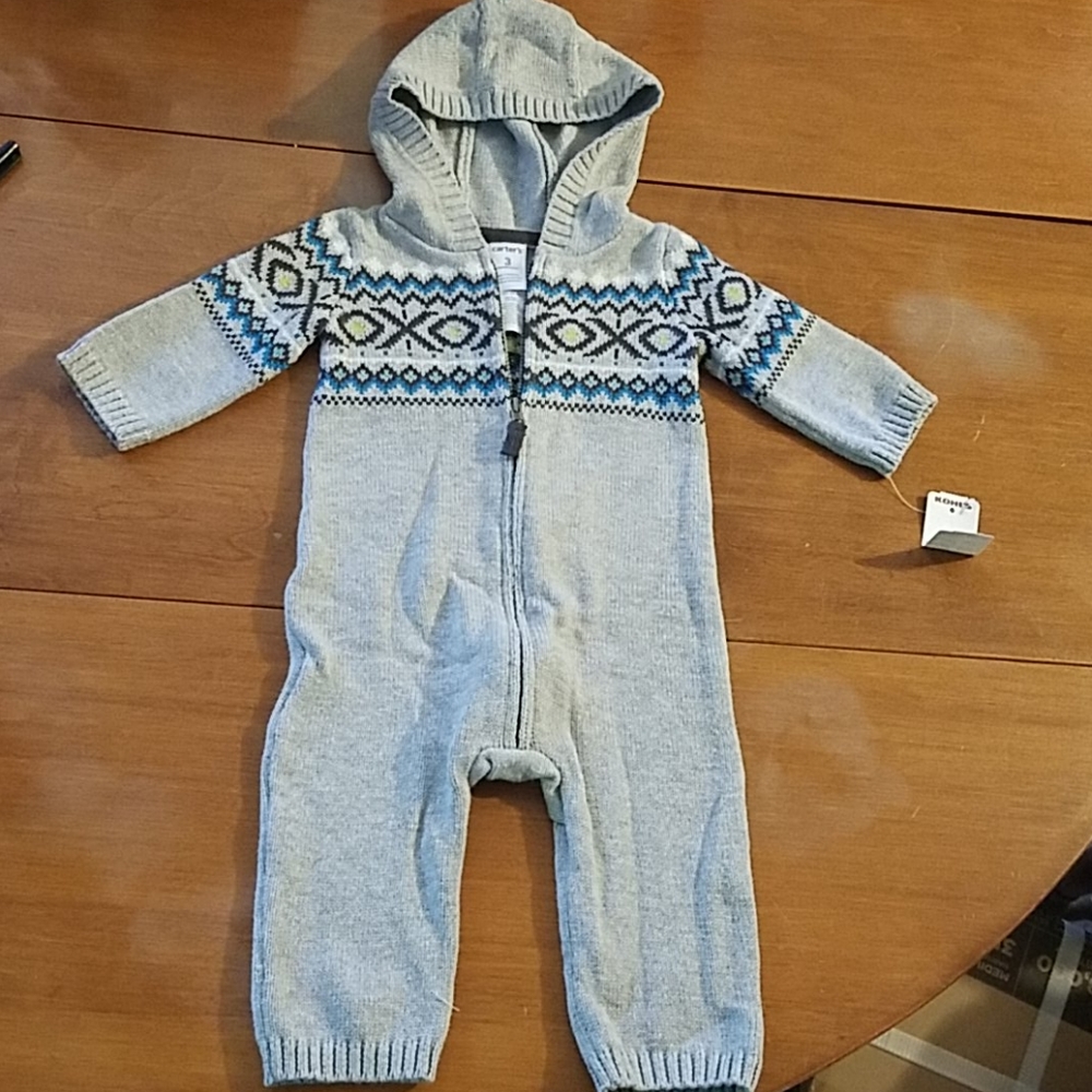 NWT Carter's sweater onesie